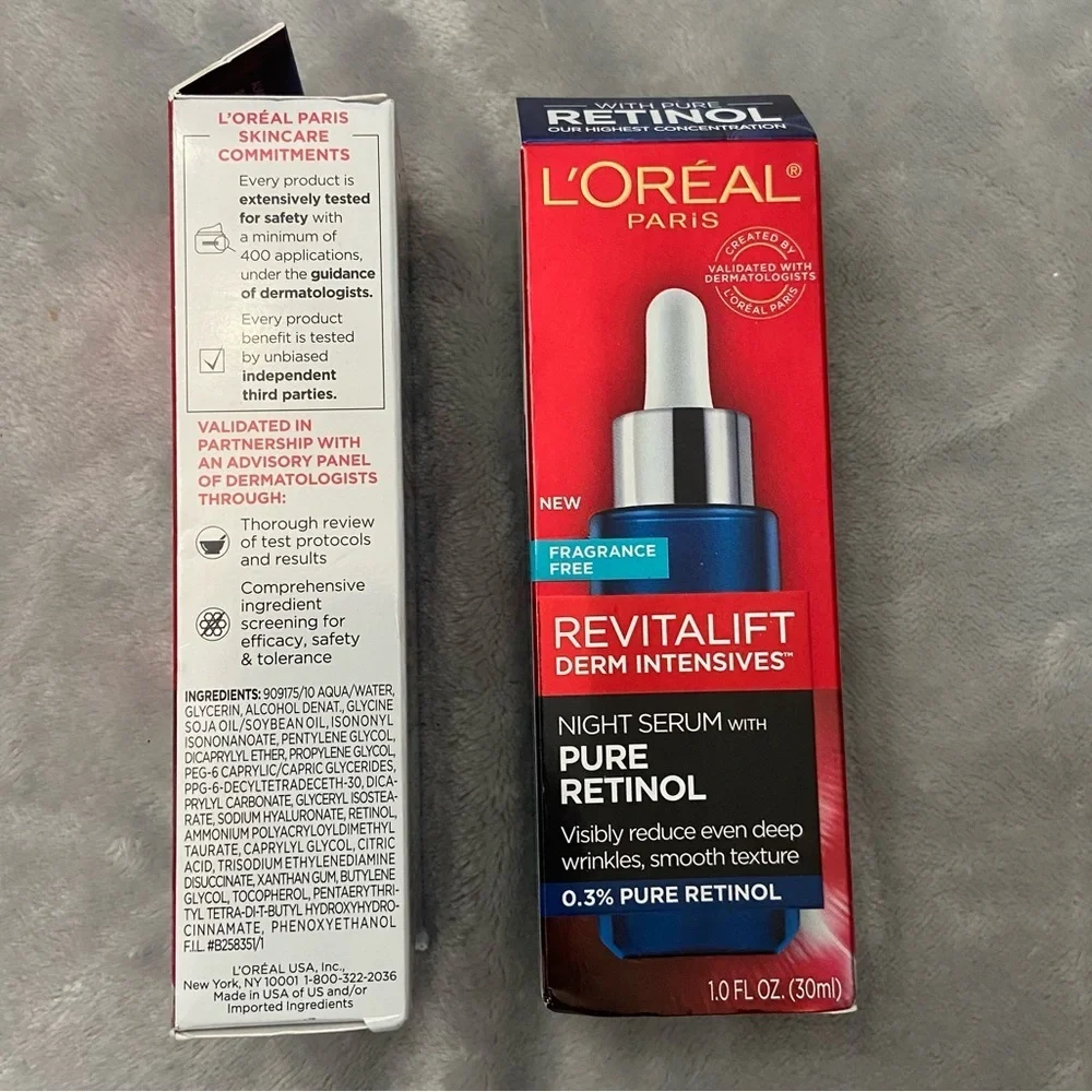 New! L’Oréal Revitalift Derm Intensives Night Serum 0.3% Retinol 27605